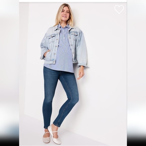 Old Navy: Maternity Premium Full-Panel Rockstar Super Skinny Jeans,Sz:16/29"insm - Picture 13 of 13